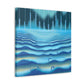 "Sonic Art Deco Wave" - Canvas