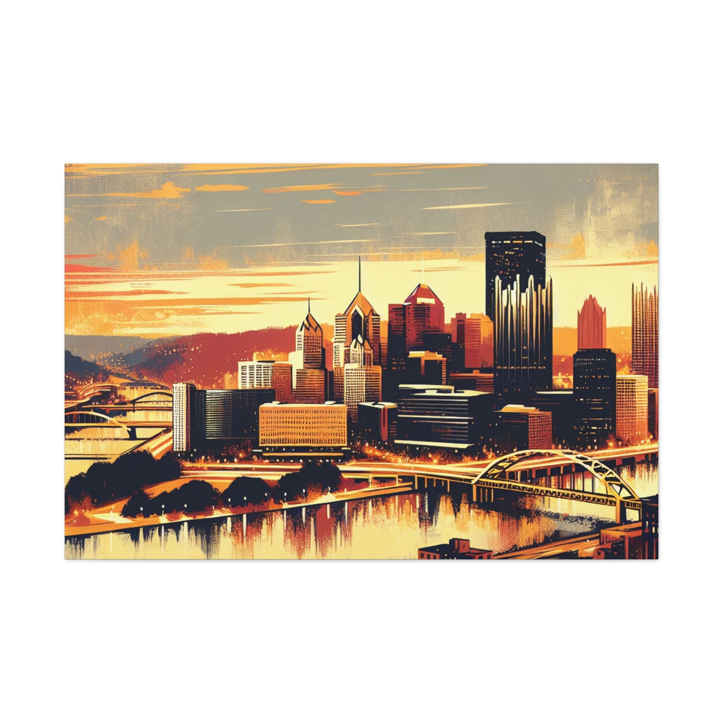 Steel City Dreamscape Dawn - Canvas