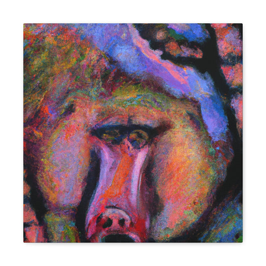 "Baboon in Abstract Form" - Canvas