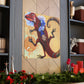 Frilled Lizard Reflection - Canvas