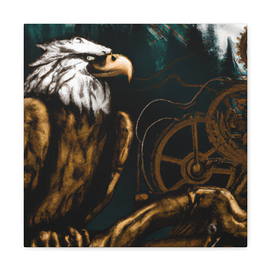 "Eagle's Steamflight Glory" - Canvas