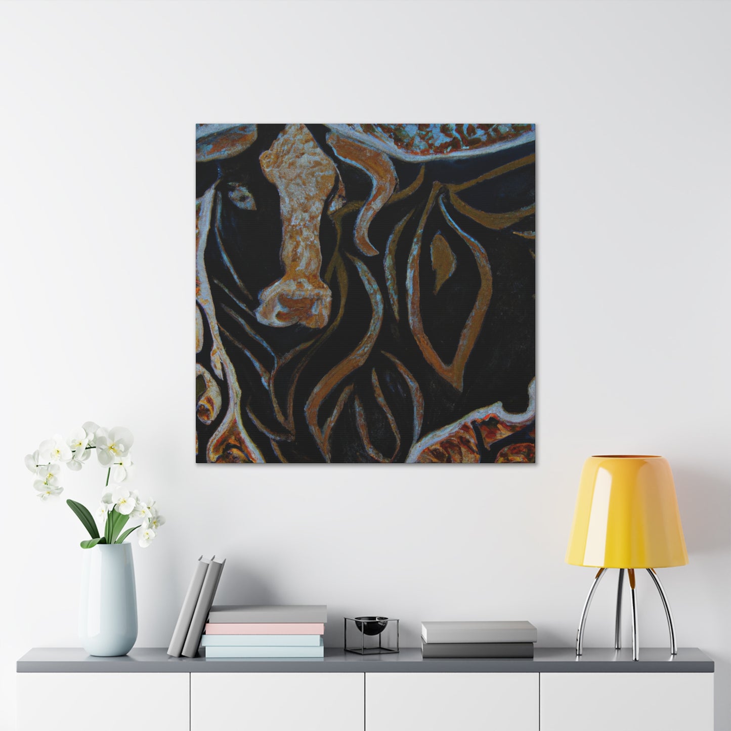 "Majestic Angus Regal Portrait" - Canvas