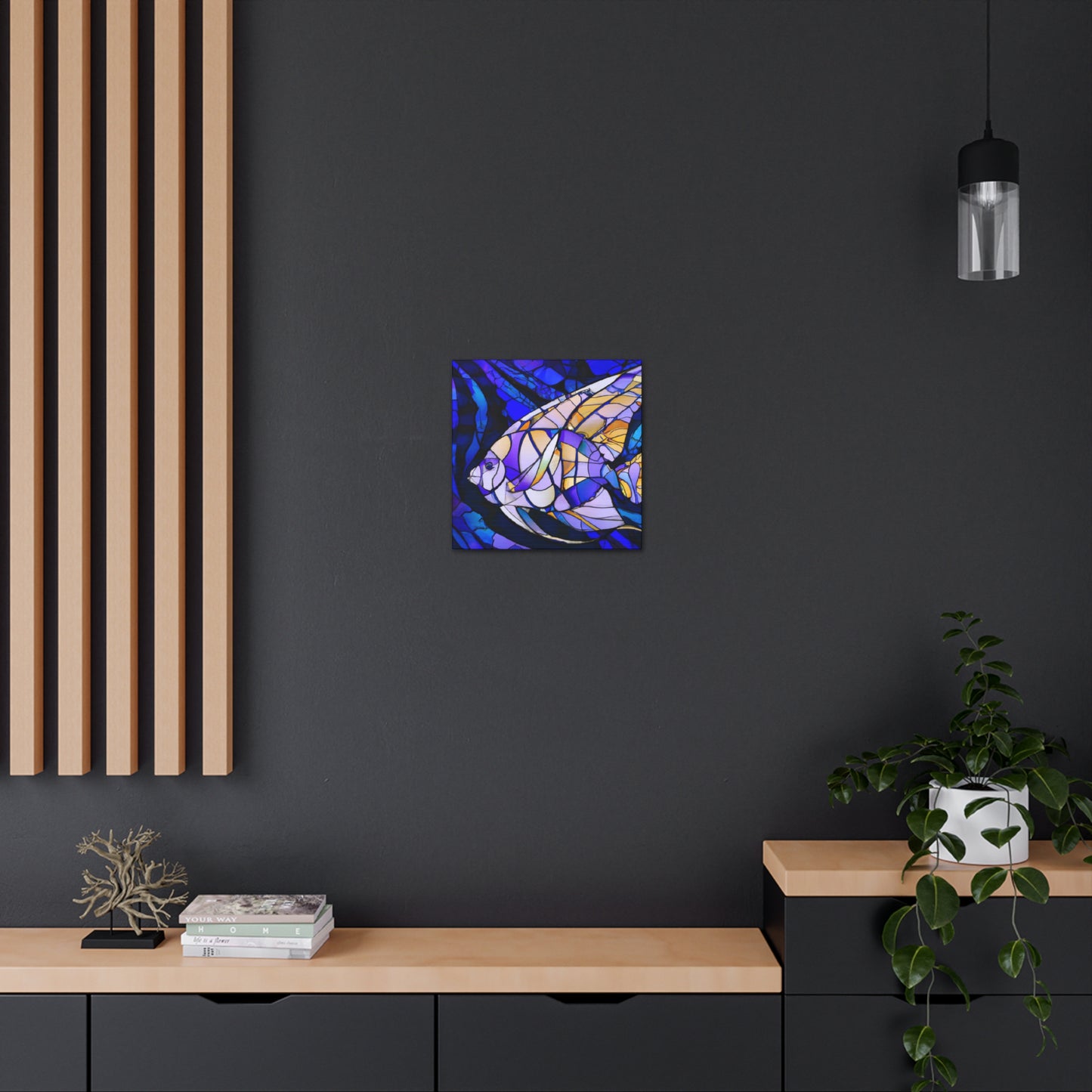 Aquatic Art Deco Angel - Canvas