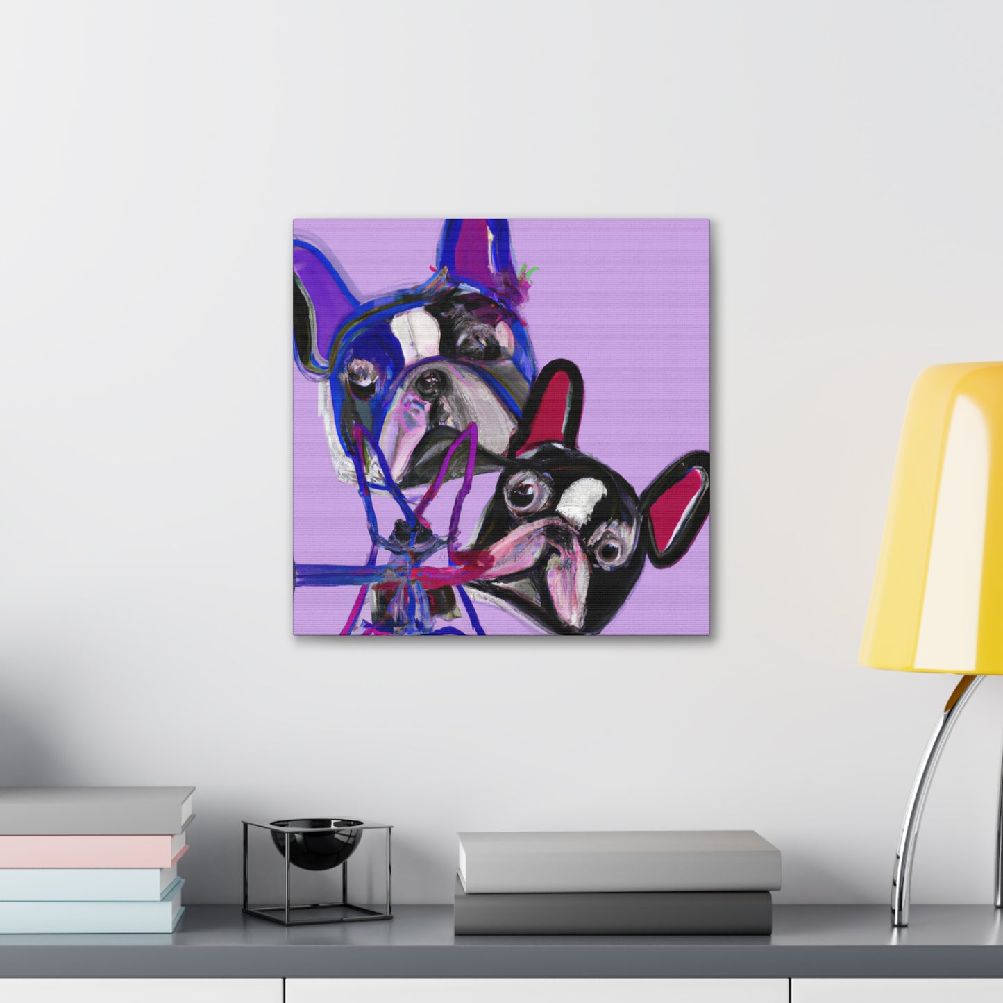 "Dreams of Frenchie Bulldog" - Canvas