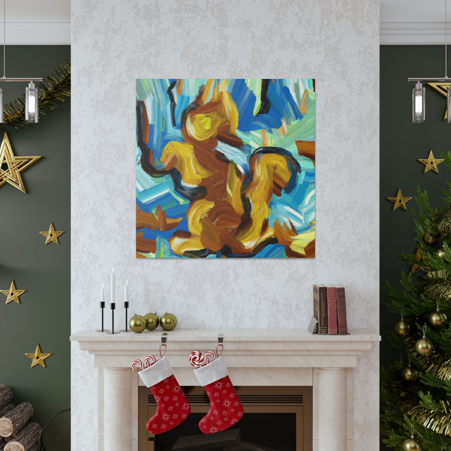 Squirrel Amidst Chaos - Canvas