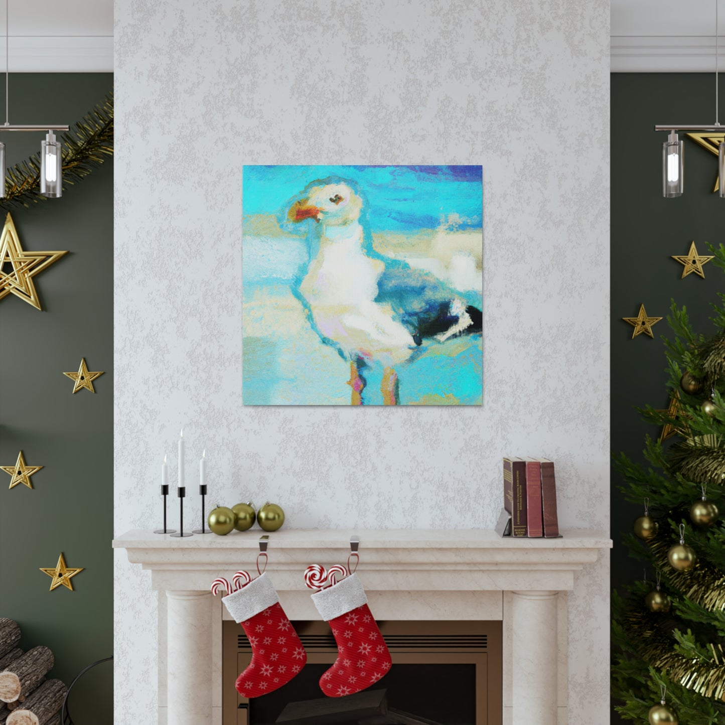 "Seagull In Flight" - Canvas