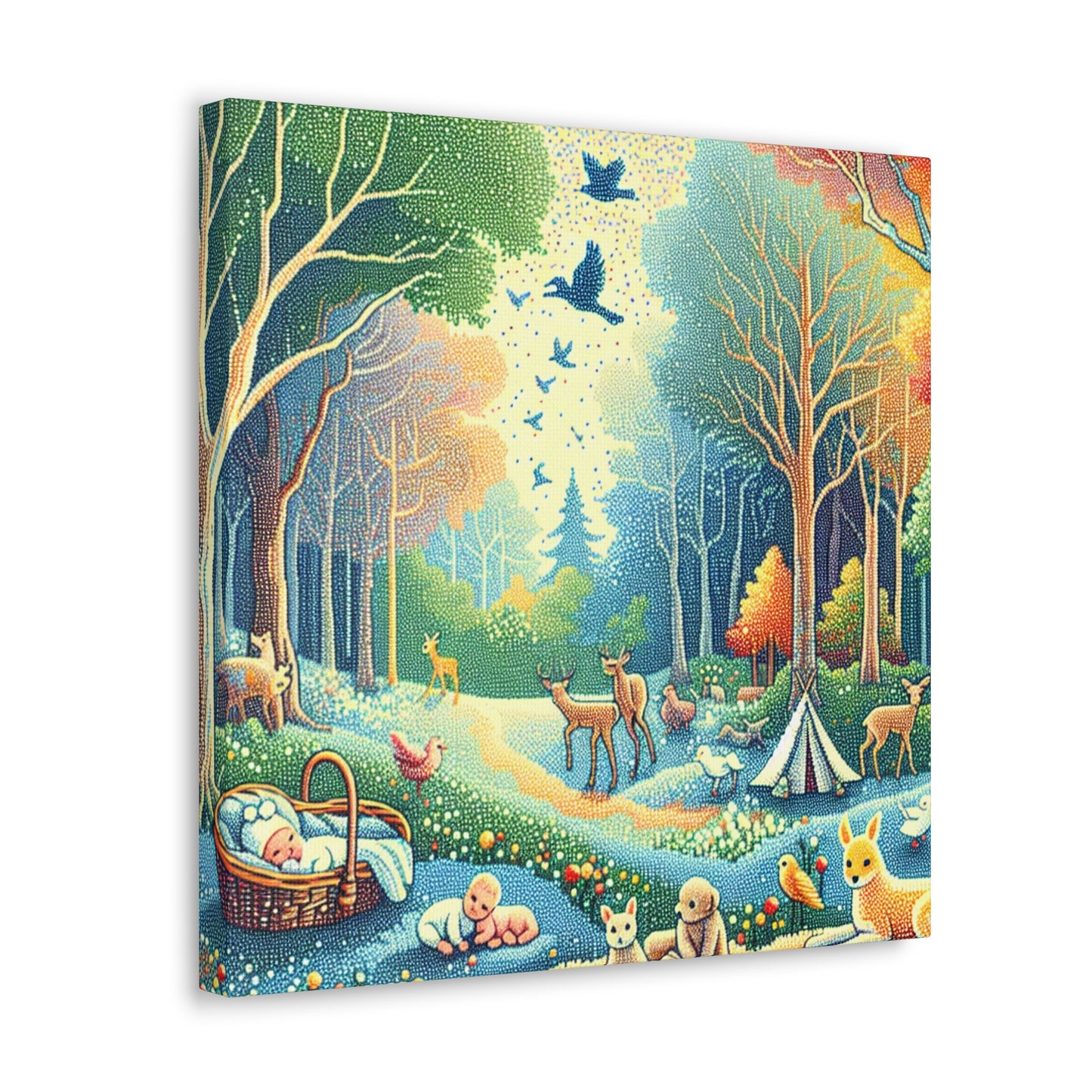 Whispering Woodland Serenity - Canvas