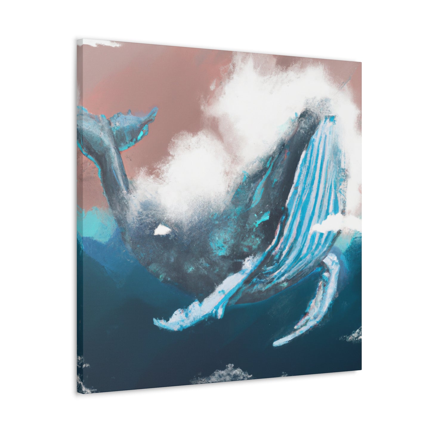 Humpback Whale Collage - Canvas