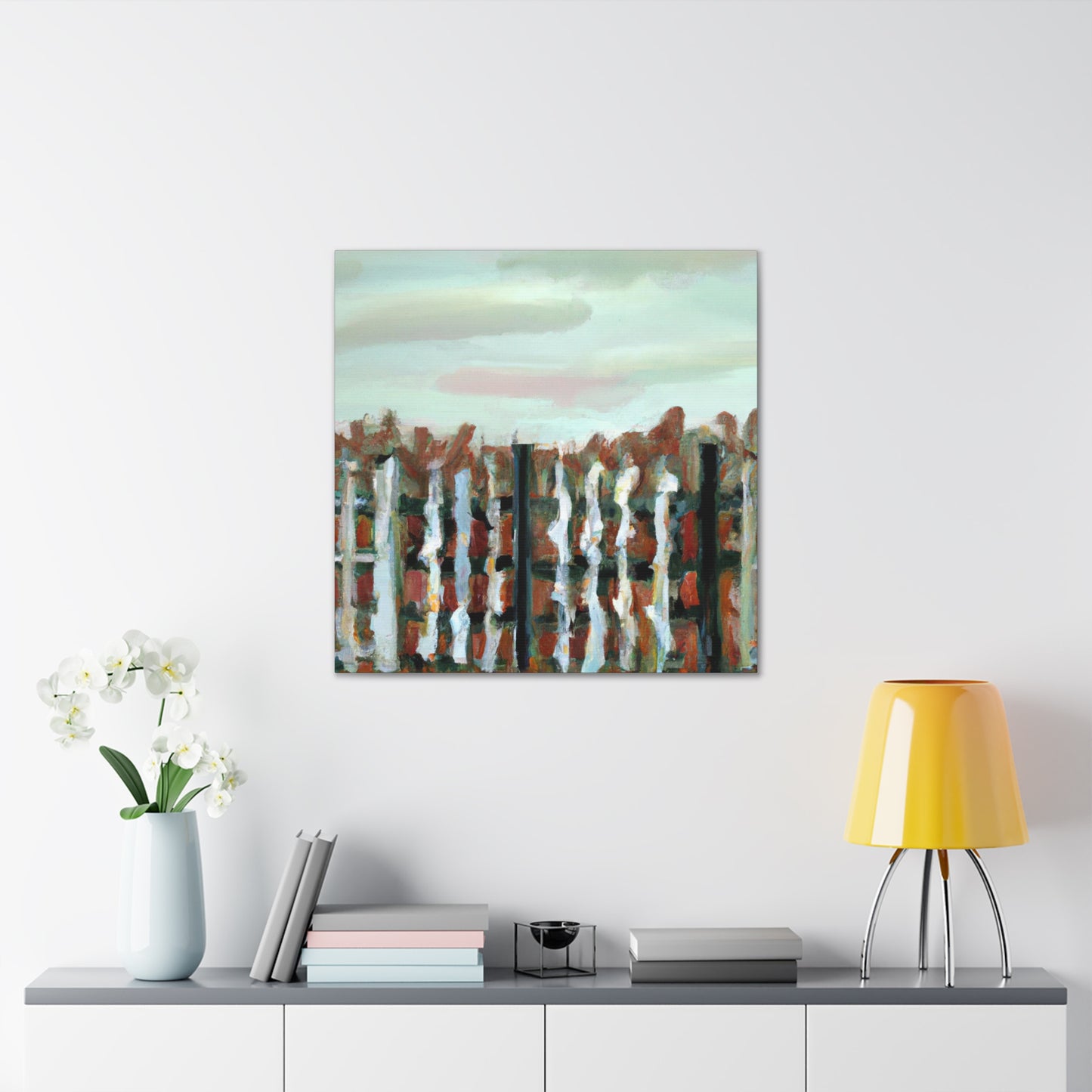 Fence of the Barnyard - Canvas