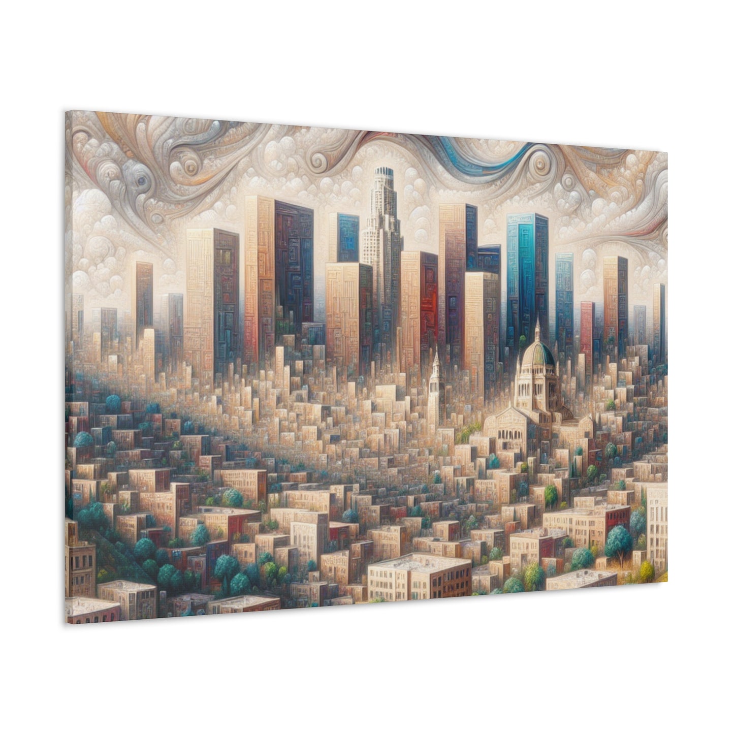 Golden Dreams of Angels - Canvas