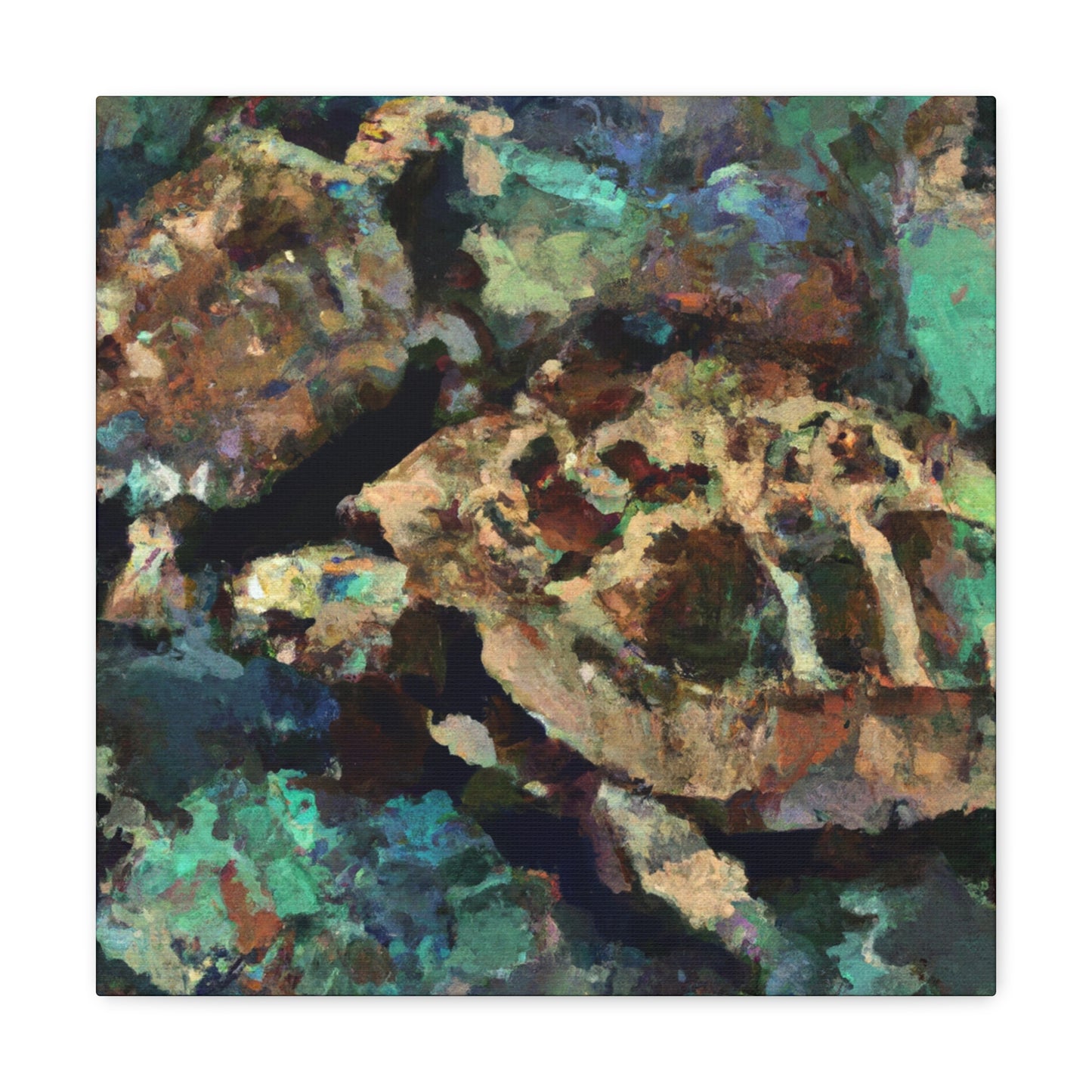 "Tortoise in Repose" - Canvas