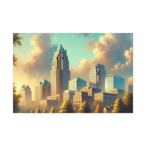 "Raleigh's Serene Southern Charm" - Canvas