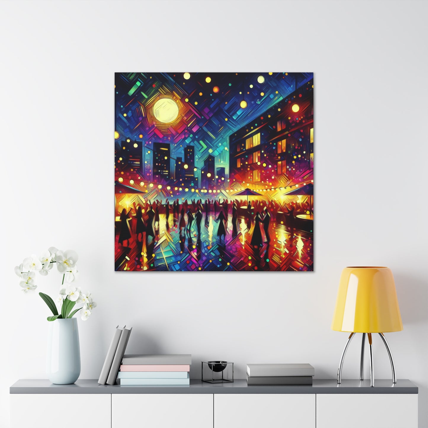 "Vibrant Sky High Soirées" - Canvas