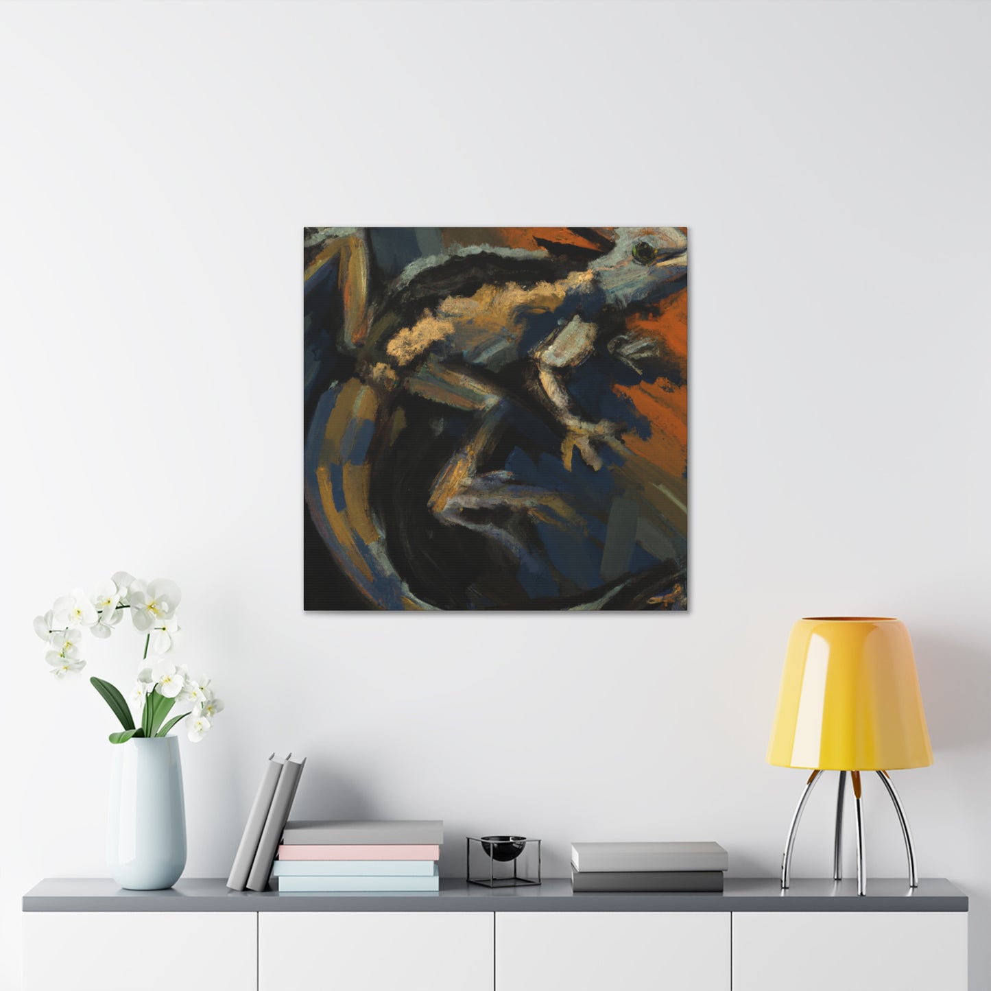 "Lizard Dance of Abstraction" - Canvas