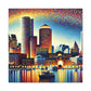 "Dotting the Boston Sun" - Canvas