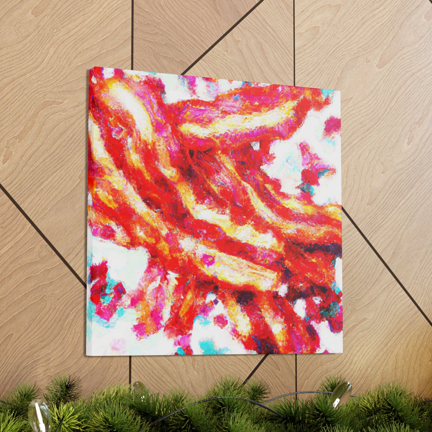 Bacon Pointillism Splendor - Canvas