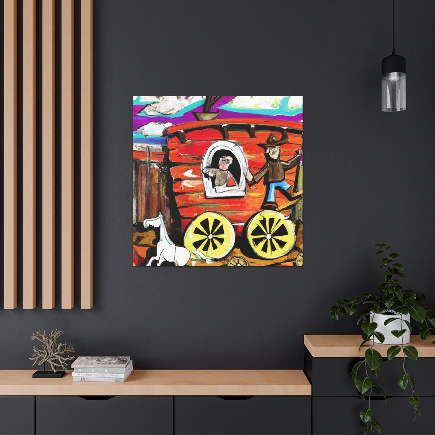 Chuck Wagon Classic Scene - Canvas