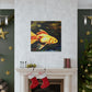 "Gilded Goldfish Glowing". - Canvas