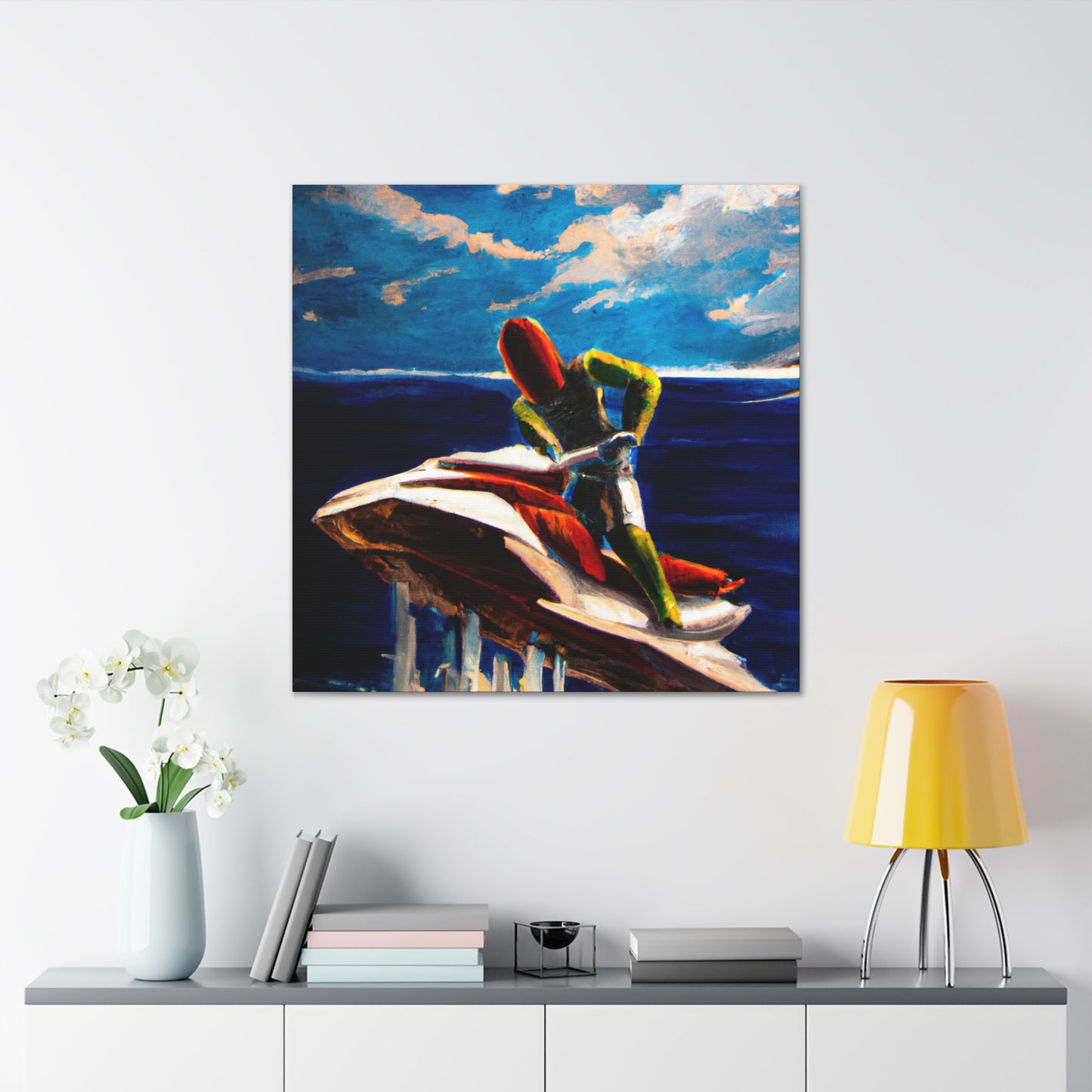 "Surreal Jet Skiing" - Canvas