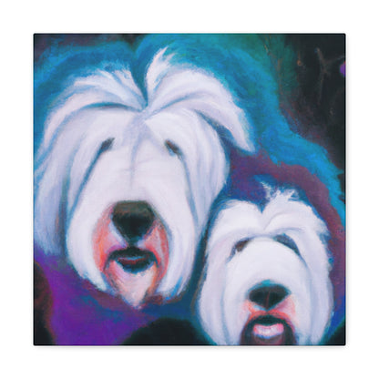 "Surreal Old English Sheepdog". - Canvas