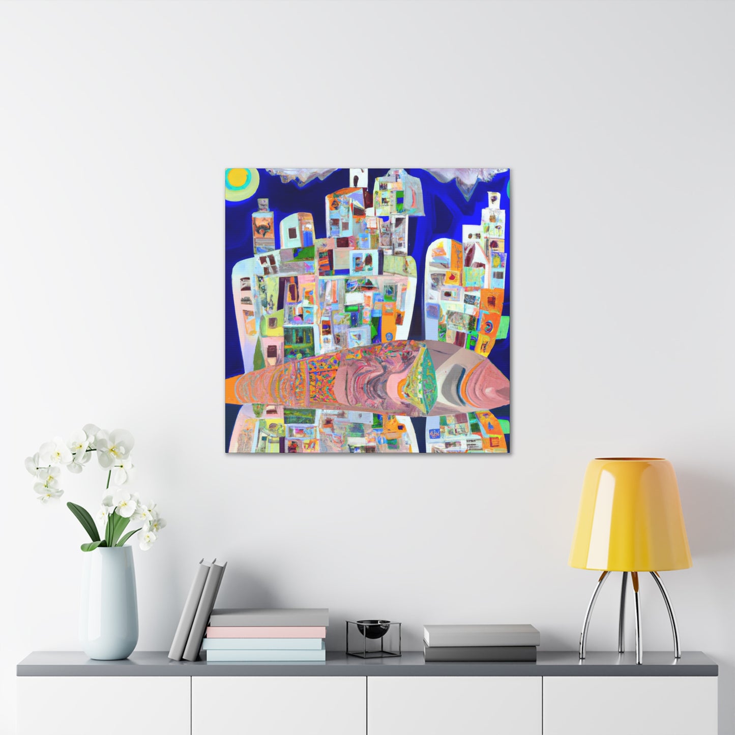 "Deco Dancing Delight" - Canvas