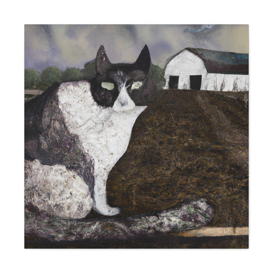 "Feline Surrealism Vignette" - Canvas