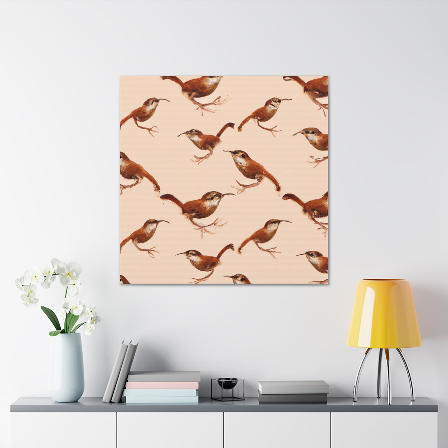 "Carolina Wren Hyperrealism" - Canvas