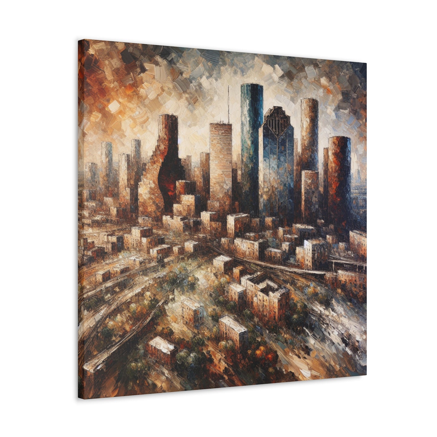 Ethereal Metropolis Awakening - Canvas