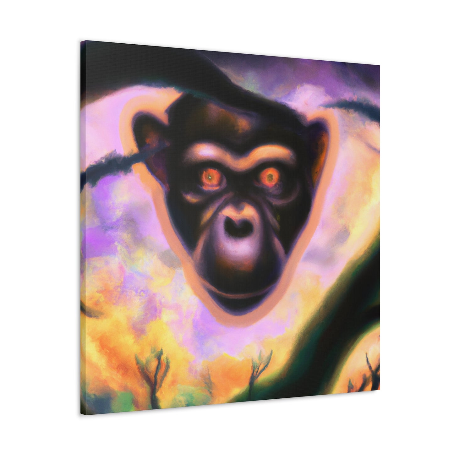 Chimpanzee Digital Dreamscape - Canvas