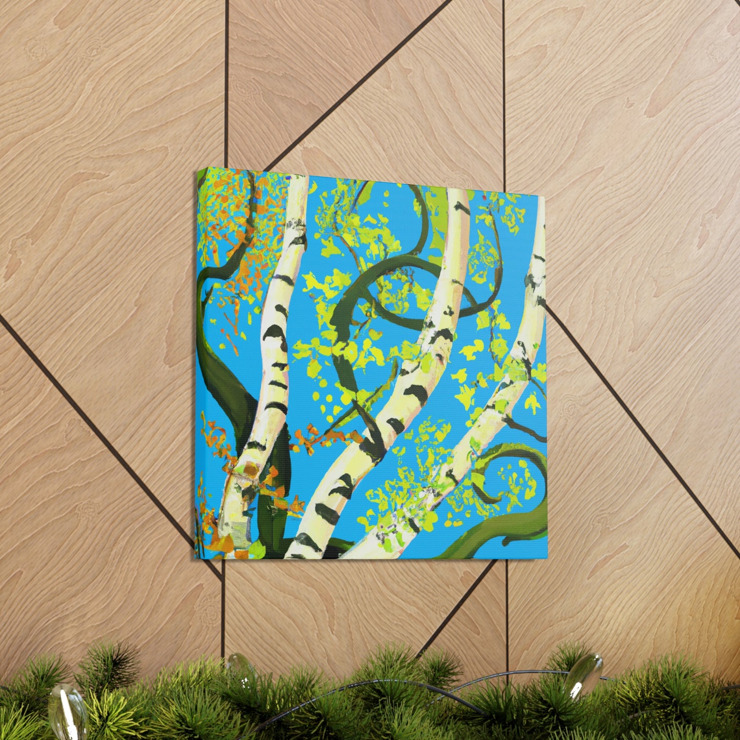 "Birch Tree in Bloom" - Canvas