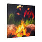 Campfire Embers Glowing - Canvas