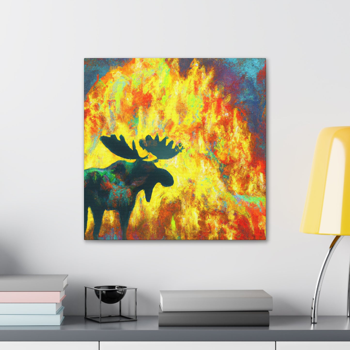 Moose in Starlight - Canvas