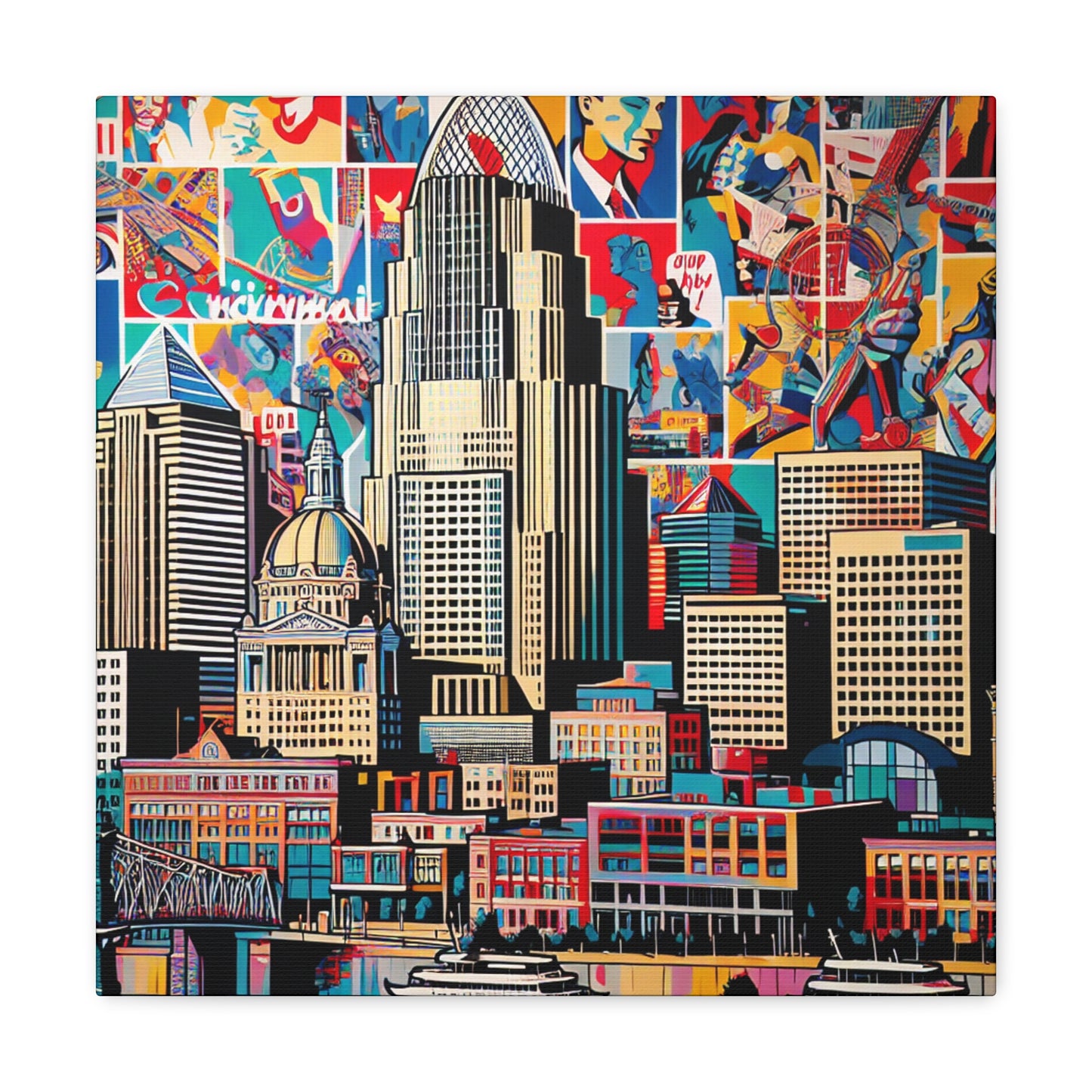 "Glimpses of Cincinnati" - Canvas