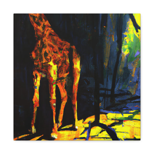 Giraffe on the Wall - Canvas