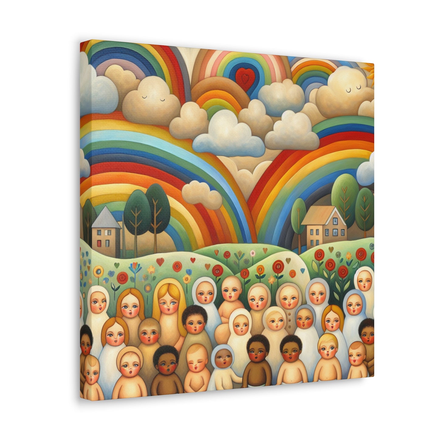 Whimsical Sky of Colors - Canvas