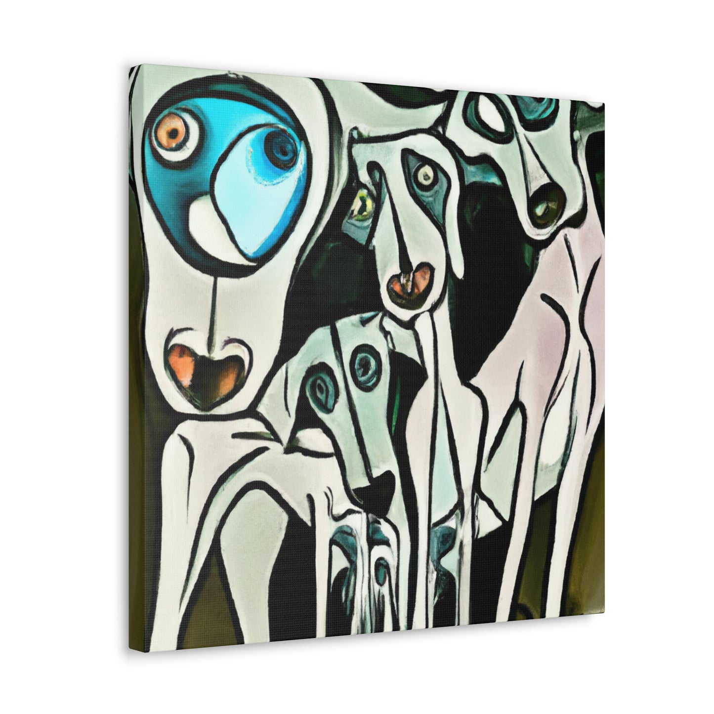 "Weimaraner's Surreal Dream" - Canvas