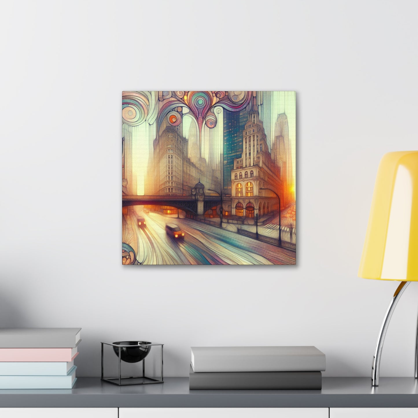 City of Gilded Dreams - Canvas