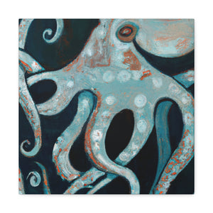 "Octopus in Art Deco". - Canvas