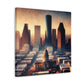 "Urban Luminescence: Houstonscape" - Canvas