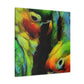 Conures in Colorful Hues - Canvas