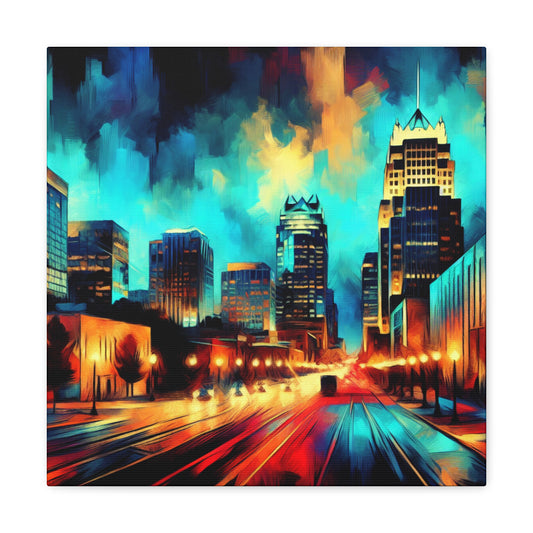 "Vibrant Urban Dream" - Canvas