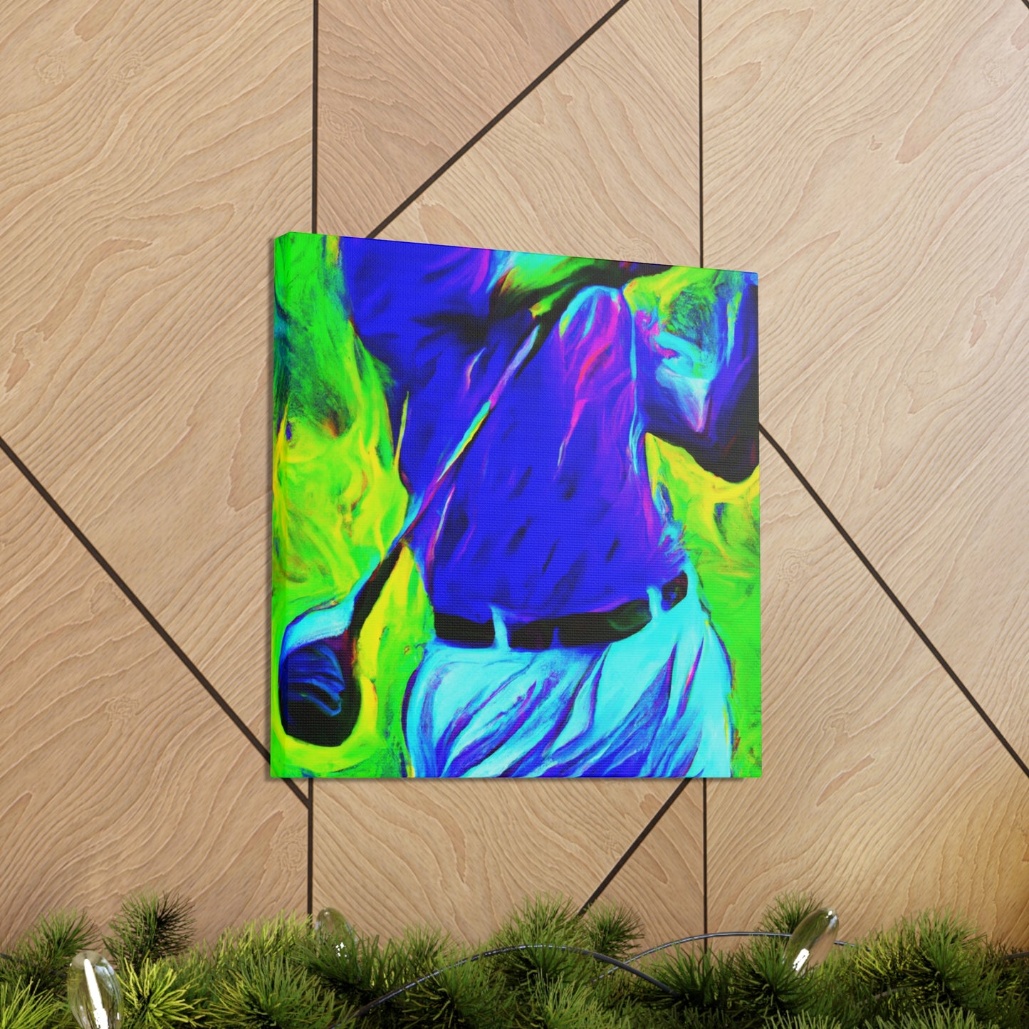 Golfing in Technicolor - Canvas