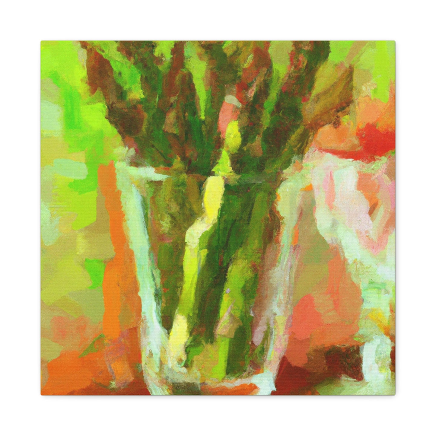 "Asparagus Impressionist Dream" - Canvas