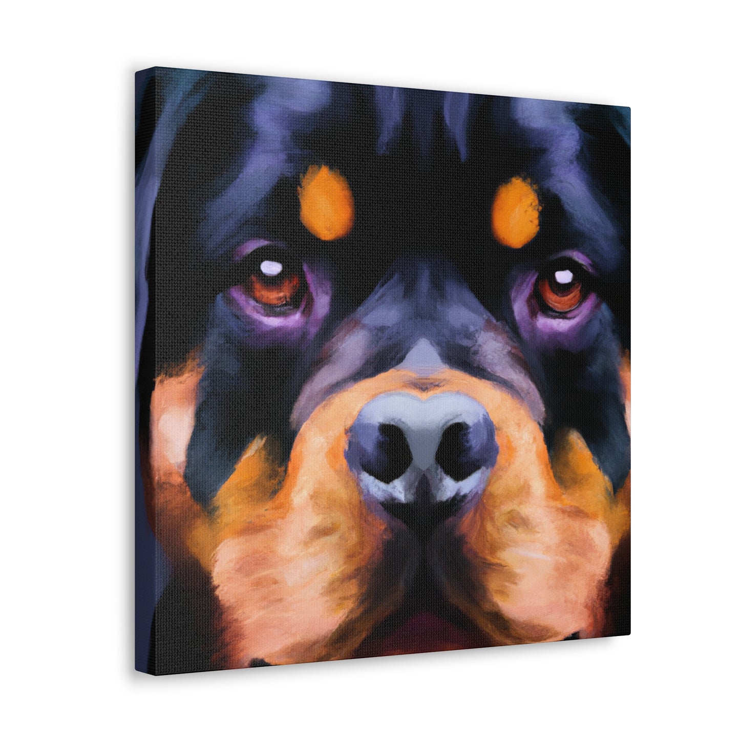 "Rottweiler Ruff Regal" - Canvas