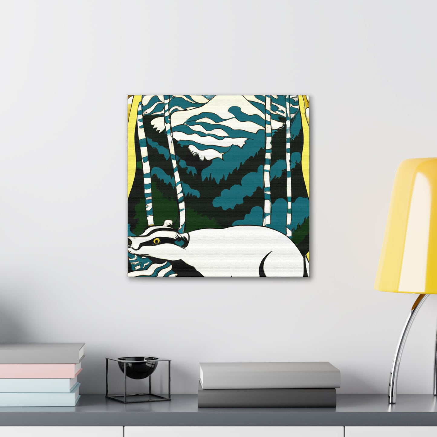 "Badger in Bloom" - Canvas