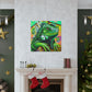 Iguana in Green Hues - Canvas