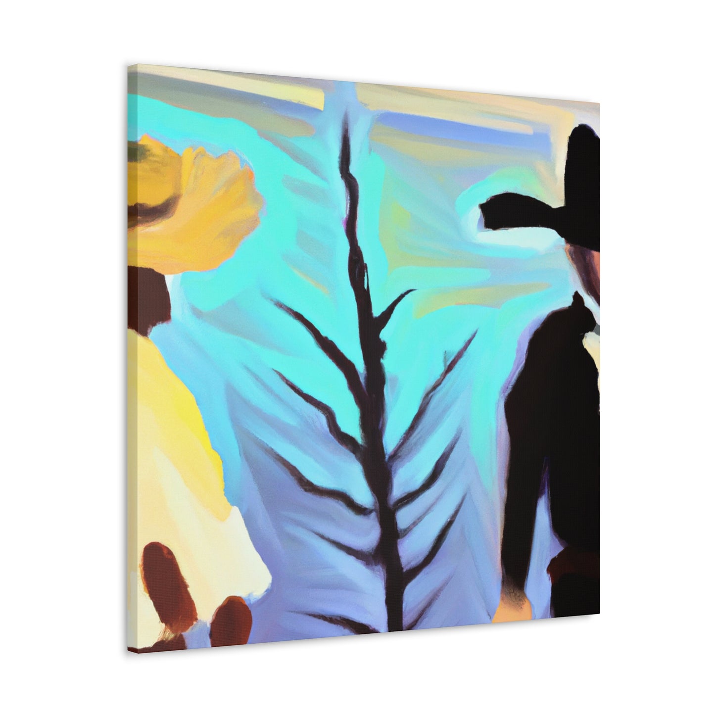 "Ponderous Ponderosa Scene" - Canvas