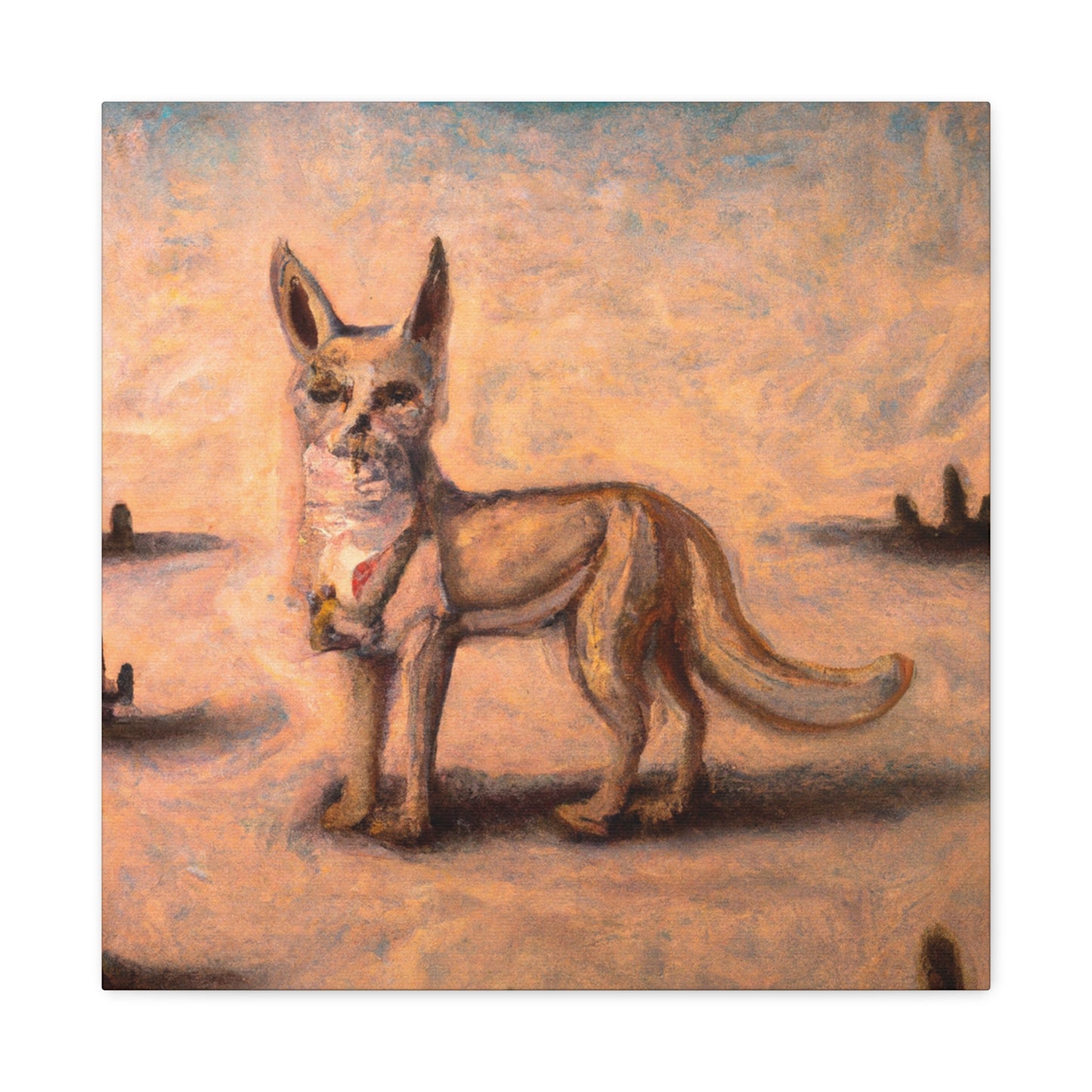 "Coyote in Renaissance". - Canvas