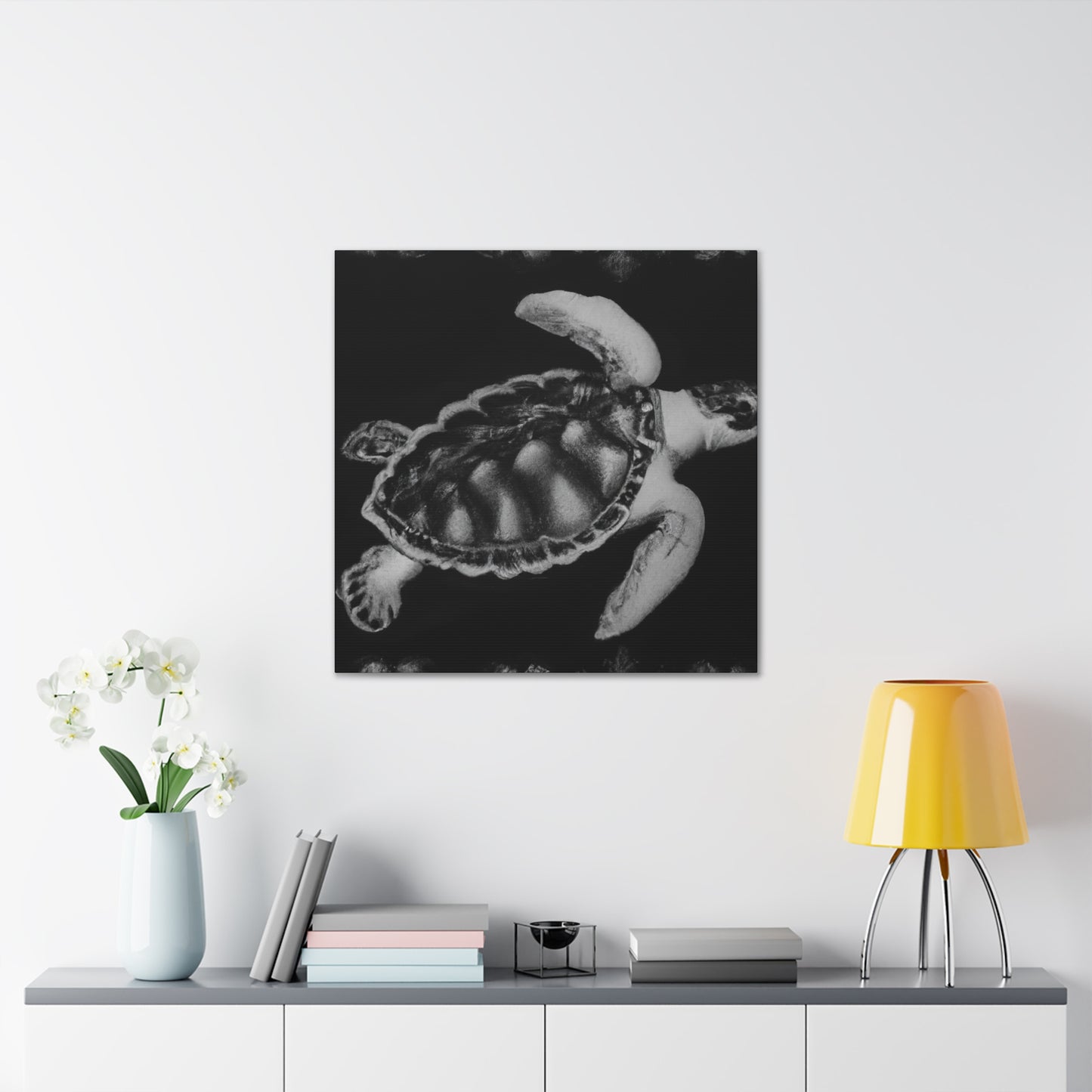 "Sea Turtle Reflection" - Canvas