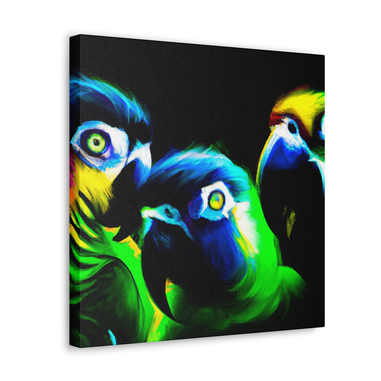 Parrots of Senegal. - Canvas